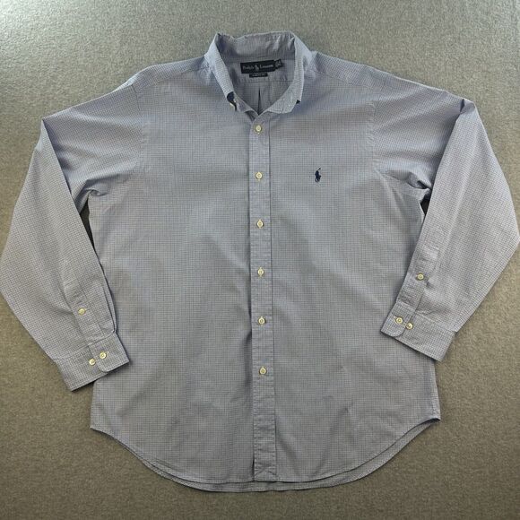 Ralph Lauren Shirt Mens Size 16.5 34/35 Classic Fit‎ Button Down Long Sleeve - Picture 1 of 11